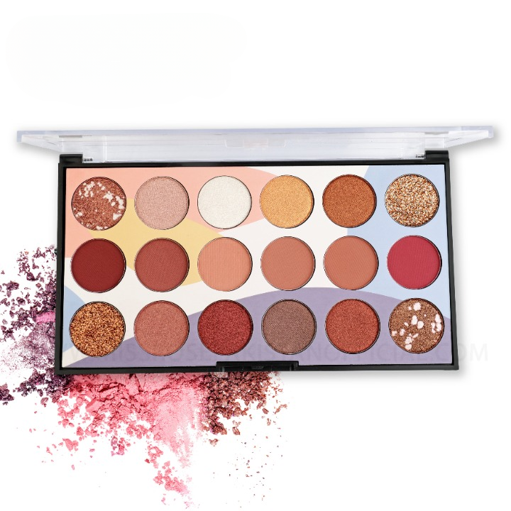 Mocallure Professional 18-Color Glitter Eyeshadow Palette