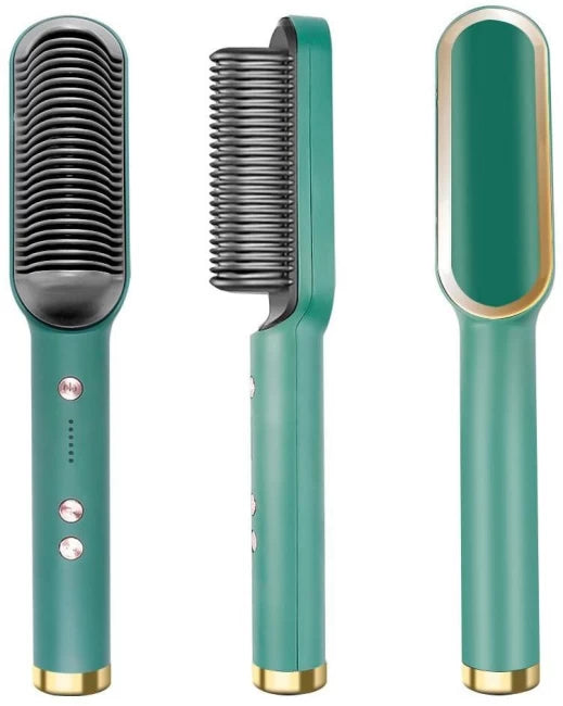 Hair Straightener Brush | No Heat Damage | Safe for Daily Use