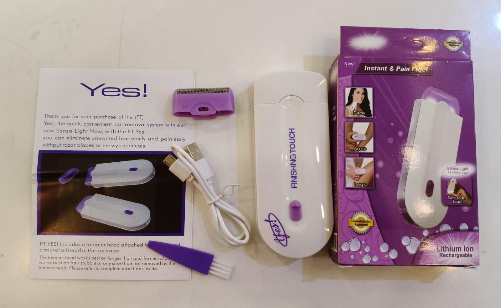 Crystal Hair Remover, Painless Epilator Shaver for Women