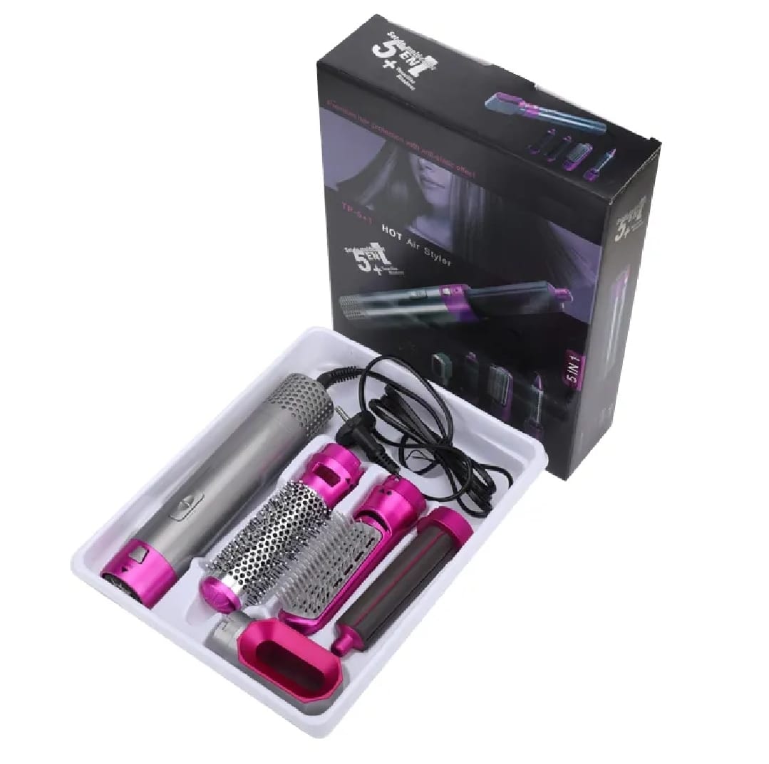 High Quality 5 In 1 Hair Styler Brush Hair Straightener
