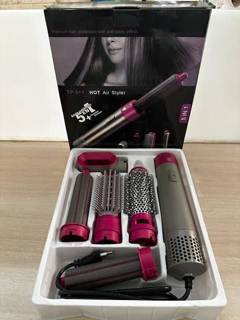 High Quality 5 In 1 Hair Styler Brush Hair Straightener