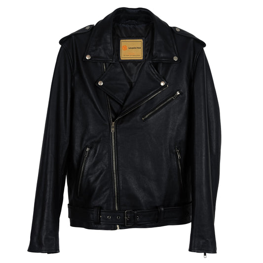 Reaper Skull Graphic Biker Jacket-0