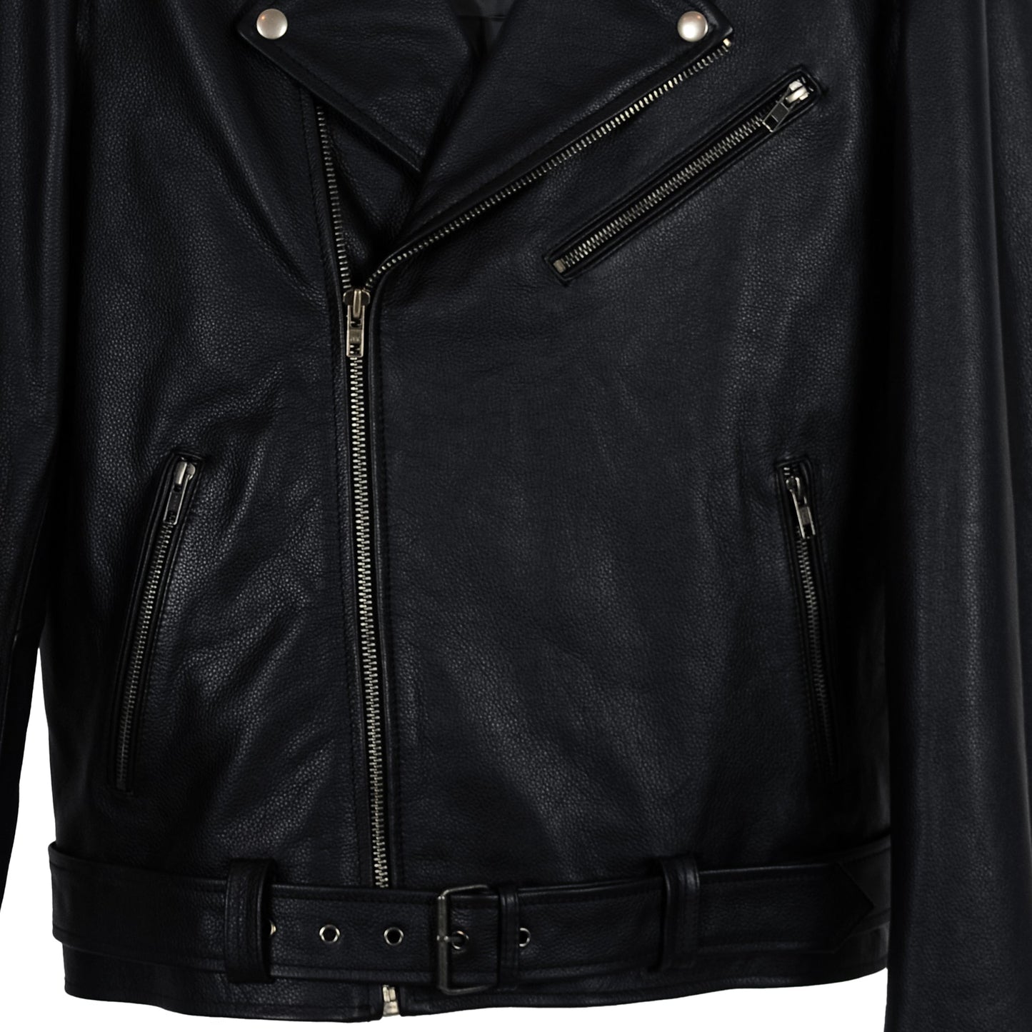 Reaper Skull Graphic Biker Jacket-2