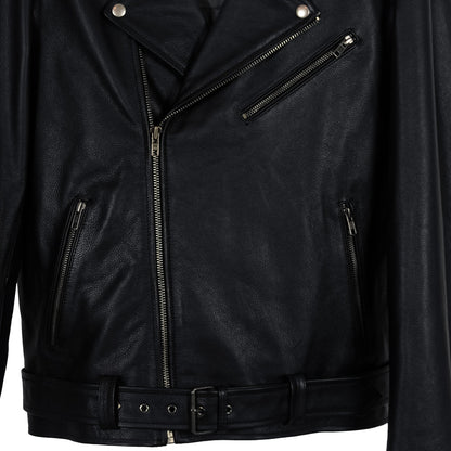 Reaper Skull Graphic Biker Jacket-2