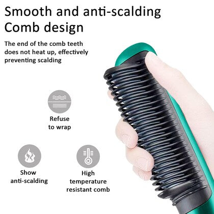 Hair Straightener Brush | No Heat Damage | Safe for Daily Use