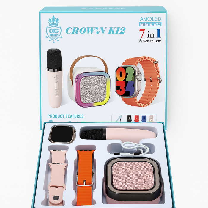 7-in-1 Smart Watch & Speaker Combo